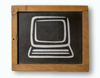 chalkboard computer icon