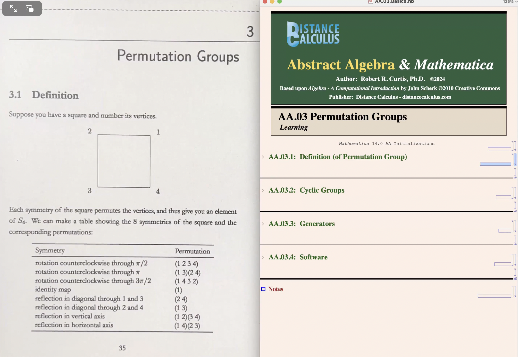 Permutation Groups