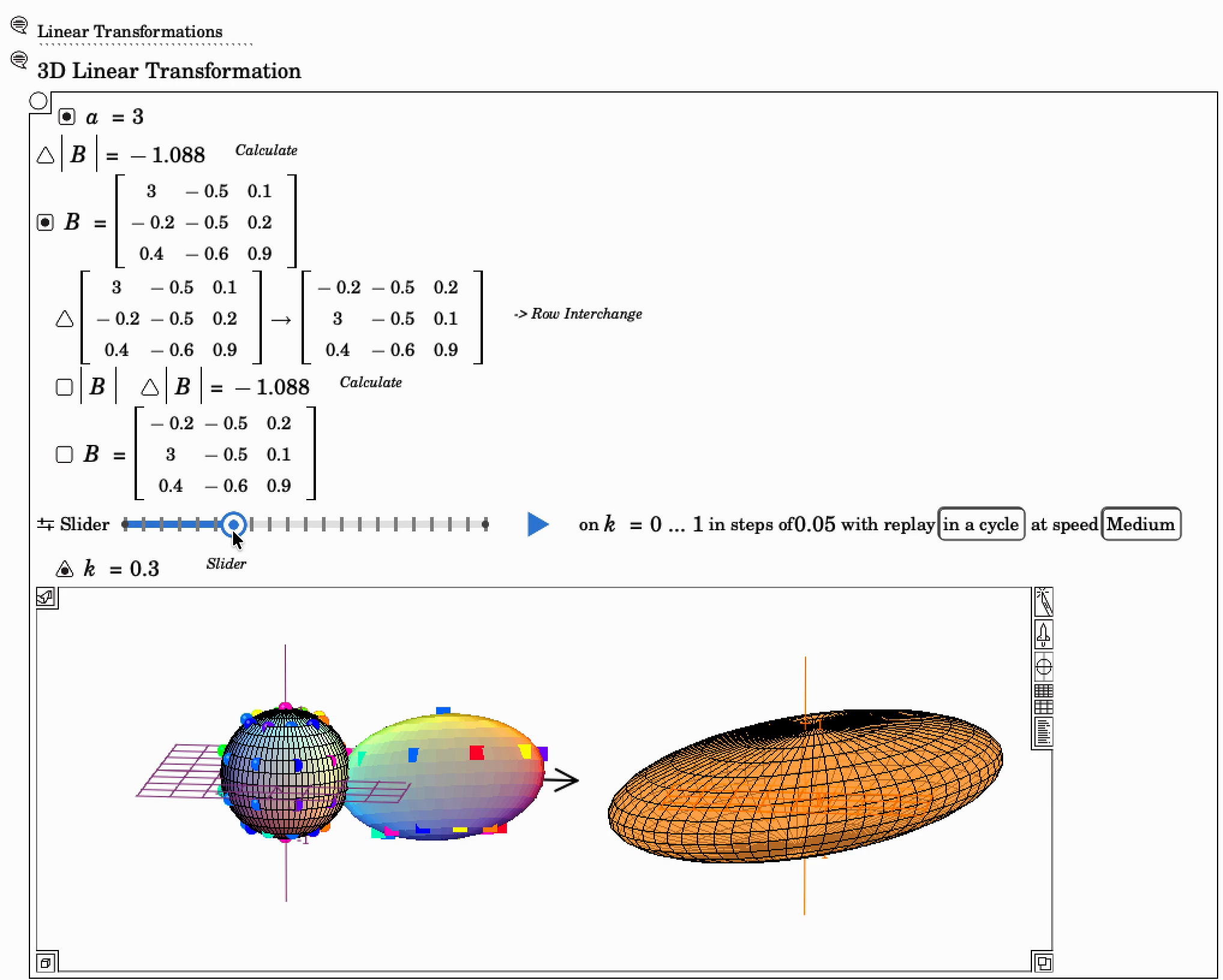 3D Linear Transformation
