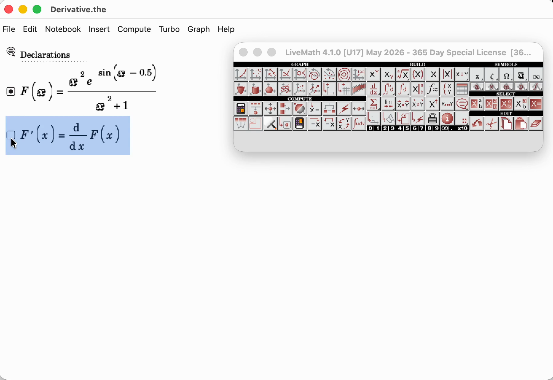 Numerical Derivative Computations