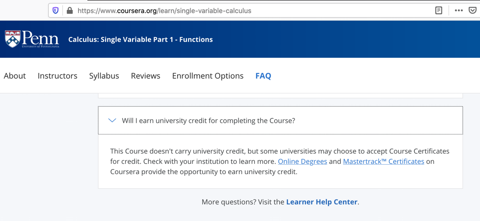 compare coursera to distance calculus