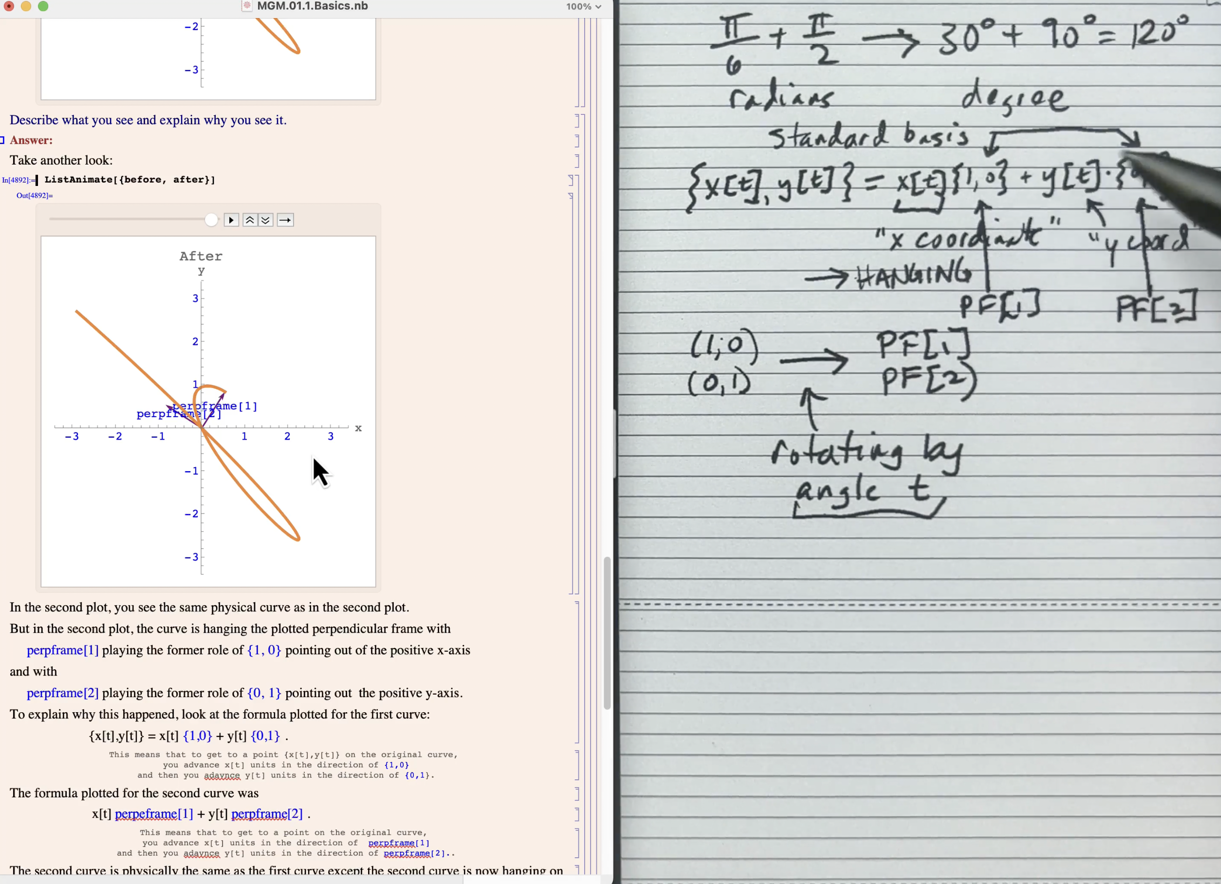 Perpendicular Frames