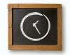 chalkboard clock icon